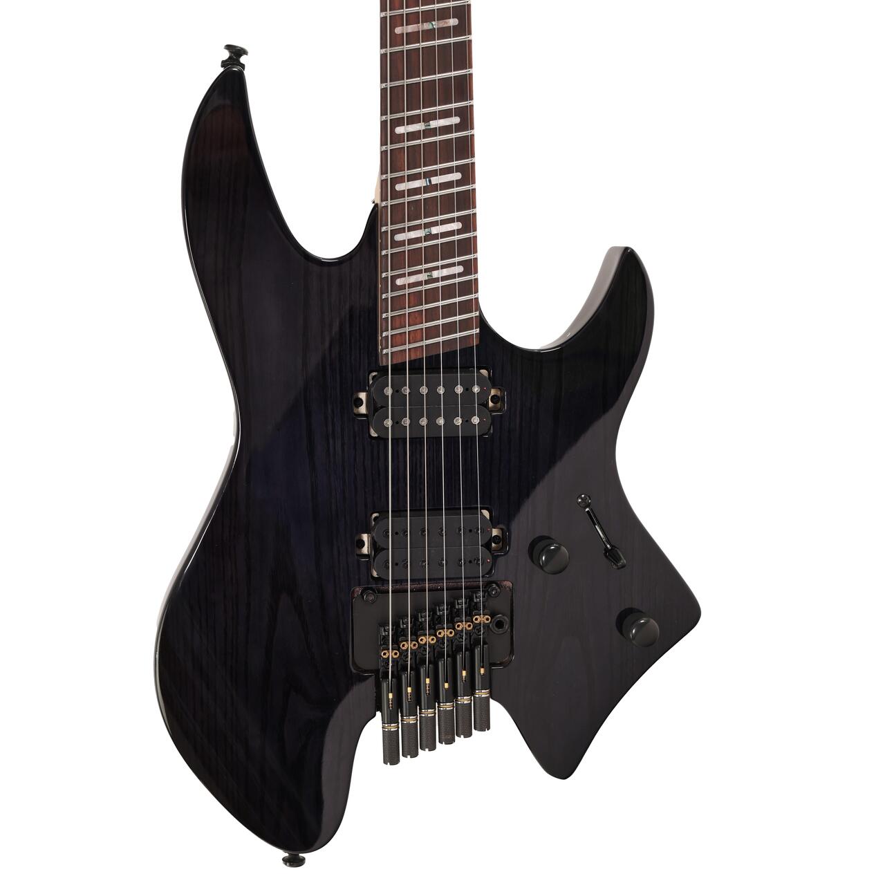 Sire Larry Carlton X6 Headless Electric Guitar in Transparent Black